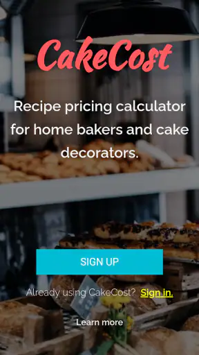 CakeCost screenshot