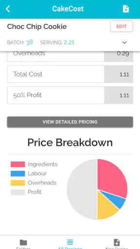 CakeCost screenshot