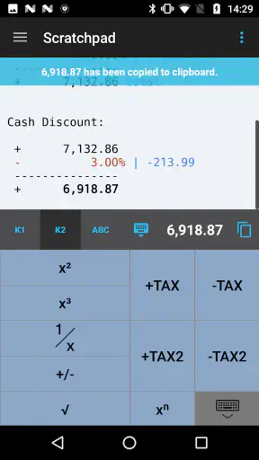 CalcTape Calculator with Tape screenshot