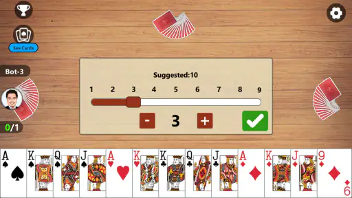 Callbreak Master 3- card game screenshot