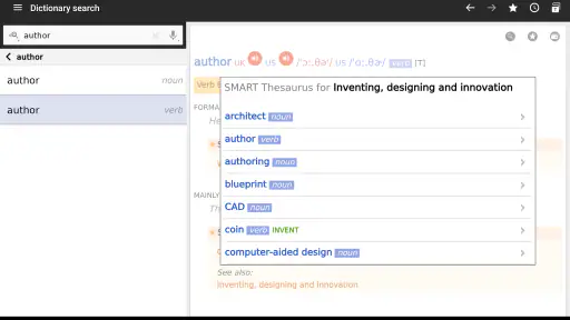 Cambridge English Dictionary screenshot