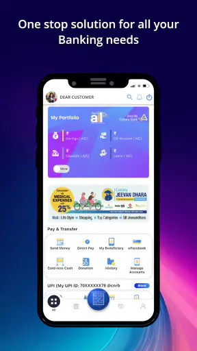 Canara ai1- Mobile Banking App screenshot