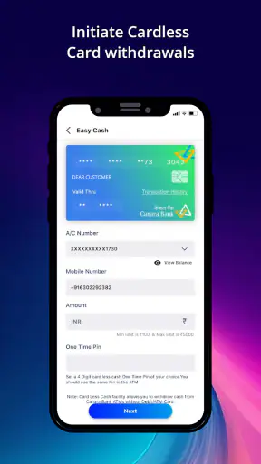 Canara ai1- Mobile Banking App screenshot