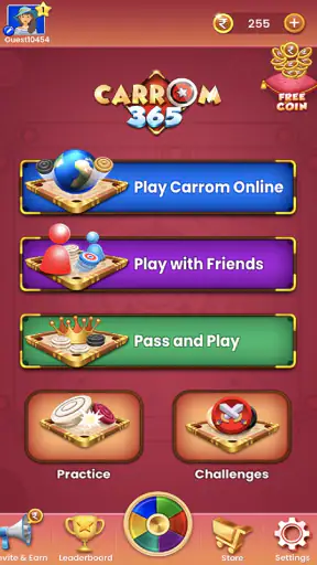 Carrom 365 Real Game screenshot