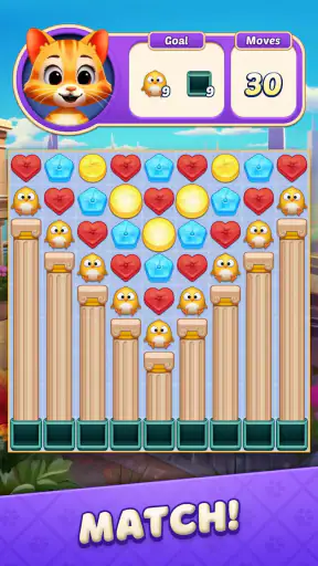 Cat Crunch - Match 3 Games screenshot