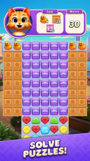 Cat Crunch - Match 3 Games screenshot