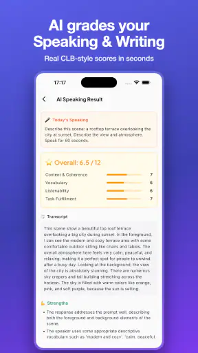 CELPIP TIP: AI Test, CLB Prep screenshot