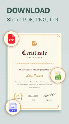 Certificate Templates & Maker screenshot
