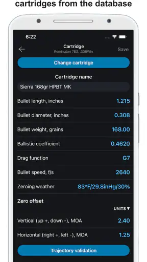 Chairgun Elite Ballistic Tool screenshot