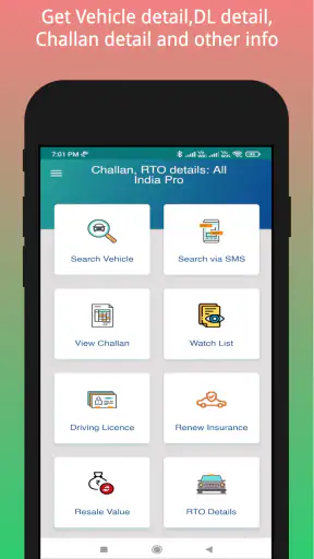 Challan Info - Vehicle Info screenshot