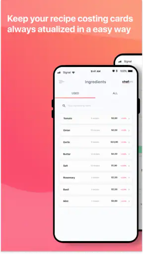 Chef Pro - Recipe Costs screenshot