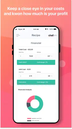 Chef Pro - Recipe Costs screenshot