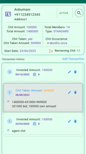 Chit App screenshot
