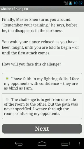 Choice of Kung Fu screenshot
