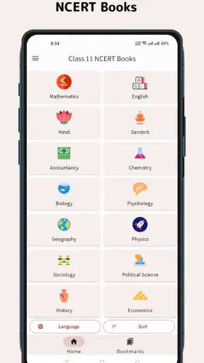 Class 11 NCERT Books screenshot