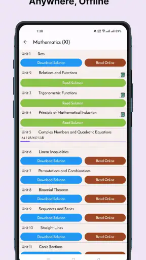 Class 11 NCERT Solutions screenshot