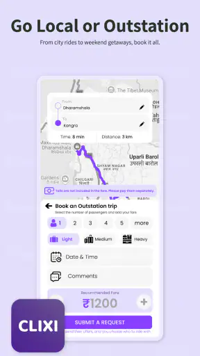 Clixi – Book Rides & Set Fare screenshot