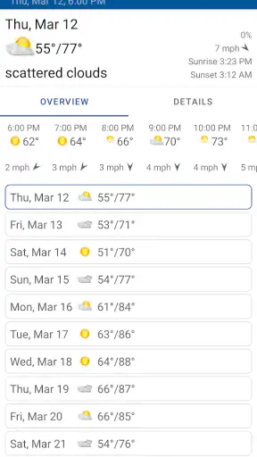 Clock, Date and Weather Widget screenshot
