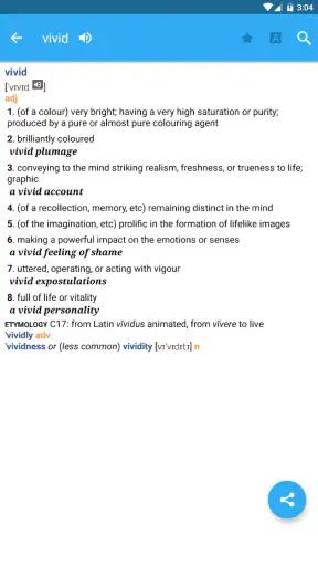 Collins English Dictionary Pro screenshot