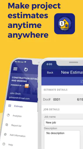 Construction Estimator App screenshot