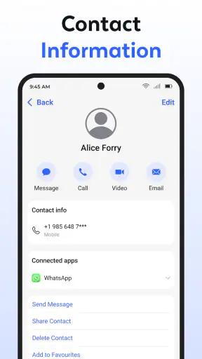 Contacts screenshot