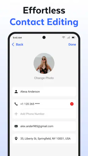 Contacts screenshot