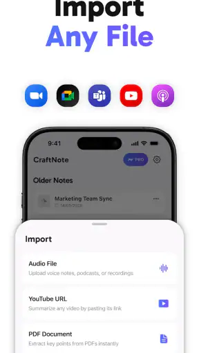 CraftNote – AI Note Taker screenshot