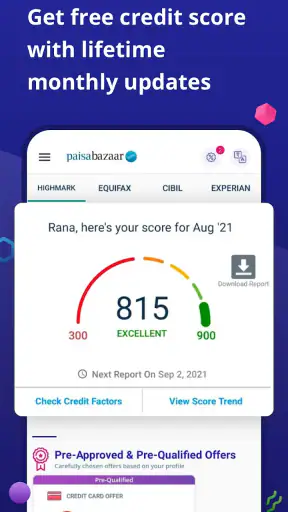 Paisabazaar : Credit Score App screenshot
