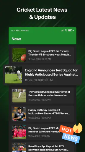 CricBox: Live Cricket Score screenshot
