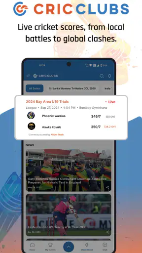 Cricclubs Mobile screenshot