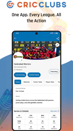 Cricclubs Mobile screenshot
