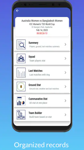 CricInclusive: Fantasy teams screenshot