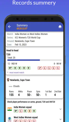 CricInclusive: Fantasy teams screenshot