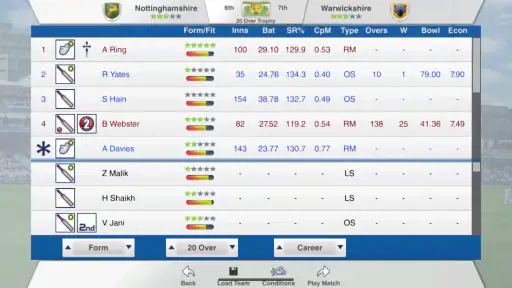 Cricket Captain 2025 screenshot