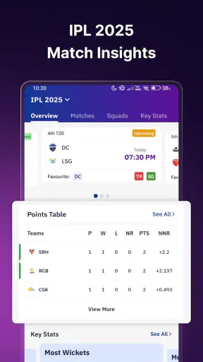 क्रिकेट लाइव स्कोर: लाइव लाइन screenshot