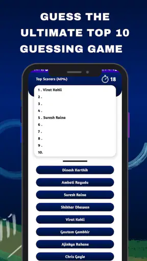 Cricket Quiz Game screenshot
