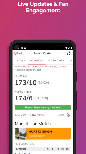 CrickPro - Cricket Scoring App screenshot