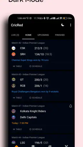 CricRed - Live Cricket Score screenshot