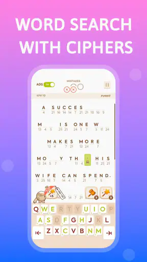 Cryptogram: Number & Word Game screenshot