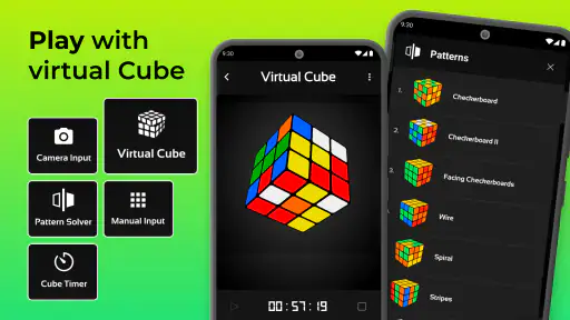 CubeX - Solver, Timer, 3D Cube screenshot