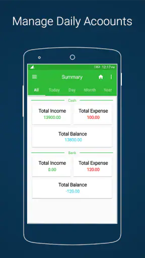 Daily Income & Expense Book screenshot