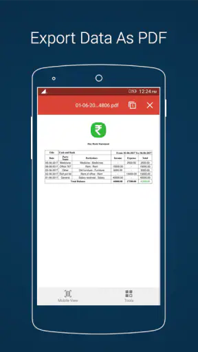 Daily Income & Expense Book screenshot