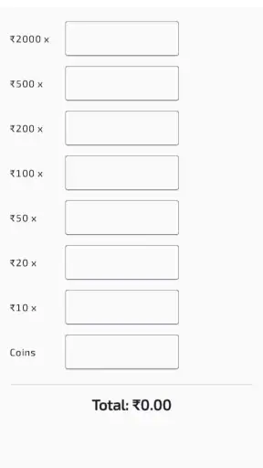 Daily weekly Cash Collections screenshot