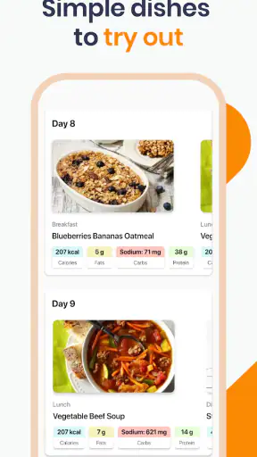 Dash diet : Food Tracker screenshot