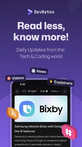 DevBytes-For Busy Developers screenshot