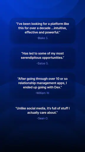Dex - Rolodex and Personal CRM screenshot