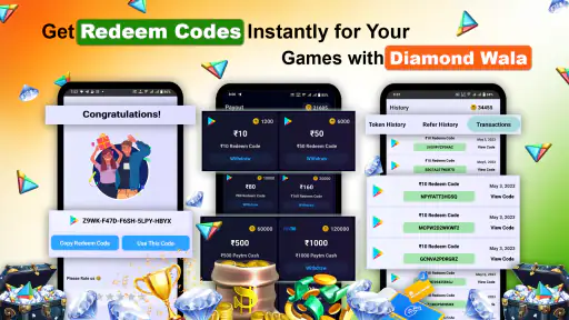 Diamond Wala - Get Redeem Code screenshot