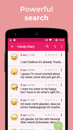 Diary with lock password screenshot