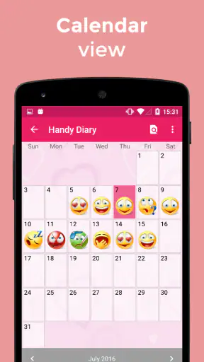 Diary with lock password screenshot