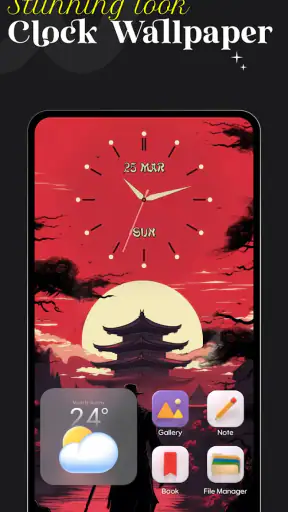 Digital Clock LWP & AOD screenshot